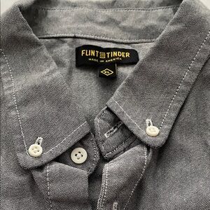 Flint and Tinder Gray Dress Shirt for Men
